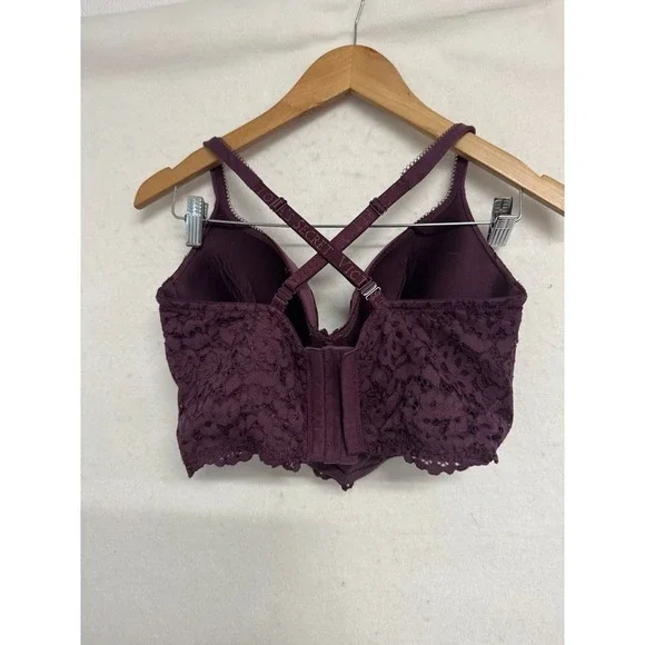 Victoria's Secret | SEXY Purple Lace Longline Bra Mini Bustier 38D convertible - Picture 7 of 7